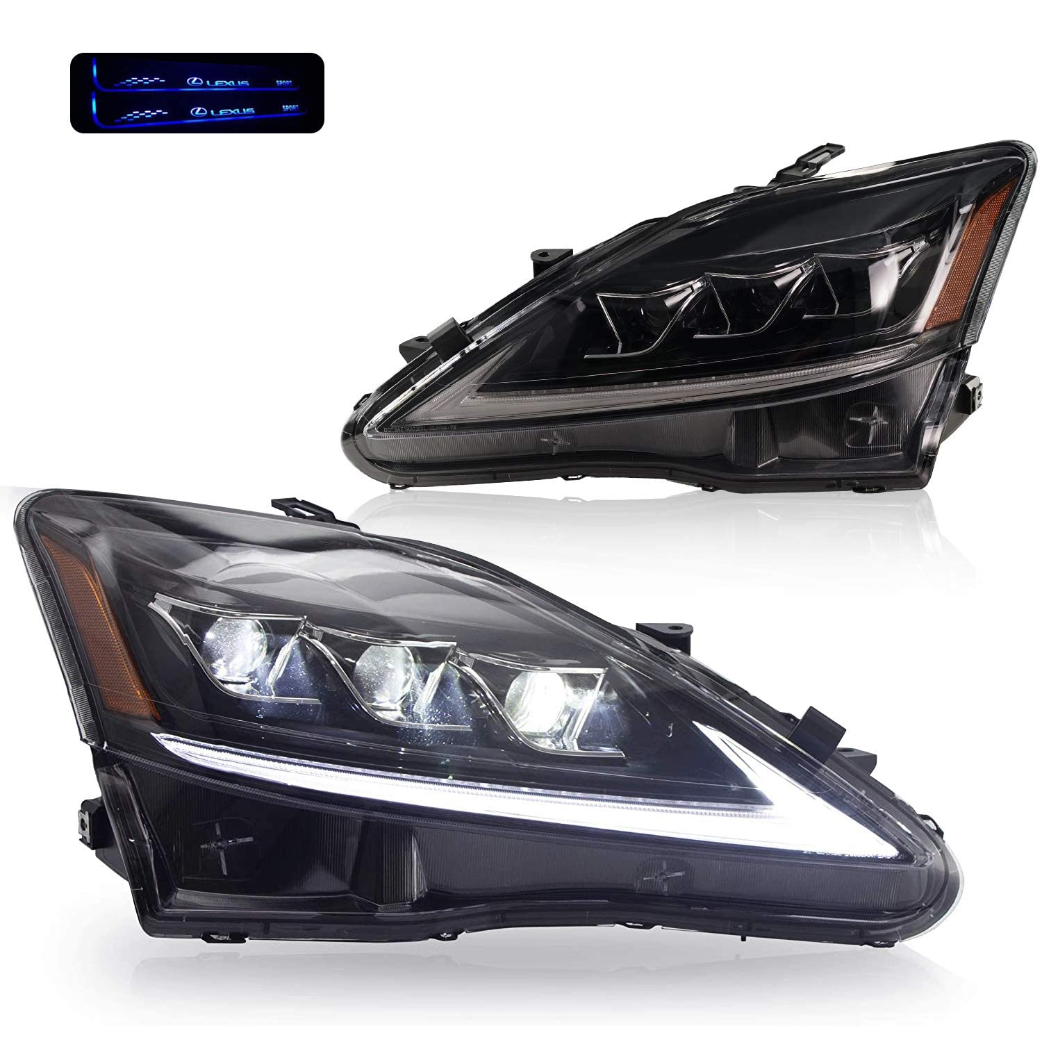 Amazon | VLAND製 レクサスIS ヘッドライトIS250 IS250C IS350 ISC ISF