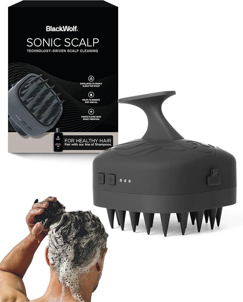 Amazon.com: Black Wolf Sonic Scalp Scrubber - Electric Hair
