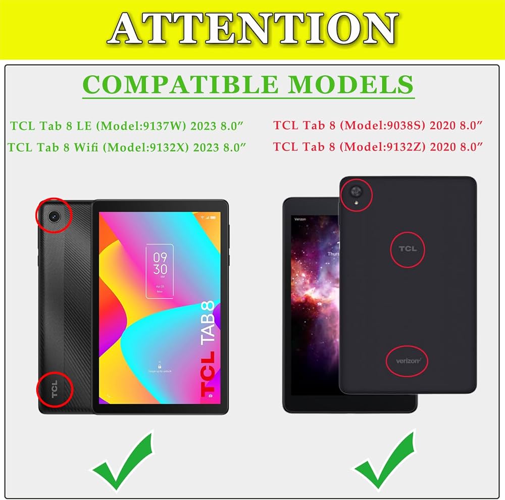 Amazon.com: ATOOZ for TCL Tab 8 LE Case Kids 8.0 Inch (9137W/9132X