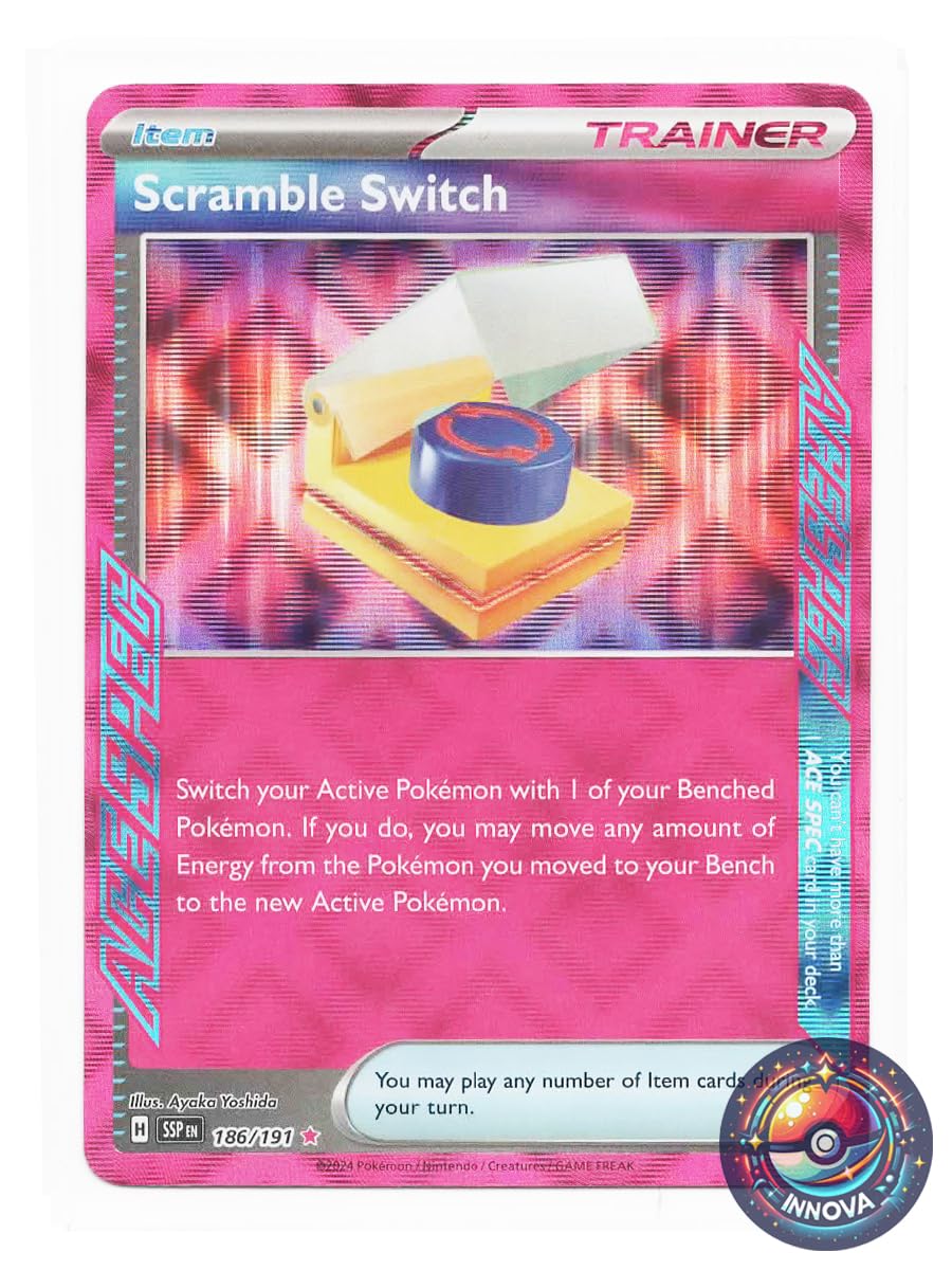 Amazon.com: Pokemon - Scramble Switch 186/191 – Surging Sparks