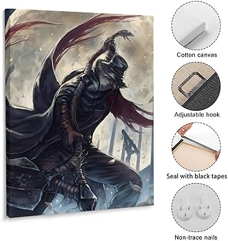 Amazon.co.jp: アートパネル Bloodborne ブラッドボーン 最初の狩人