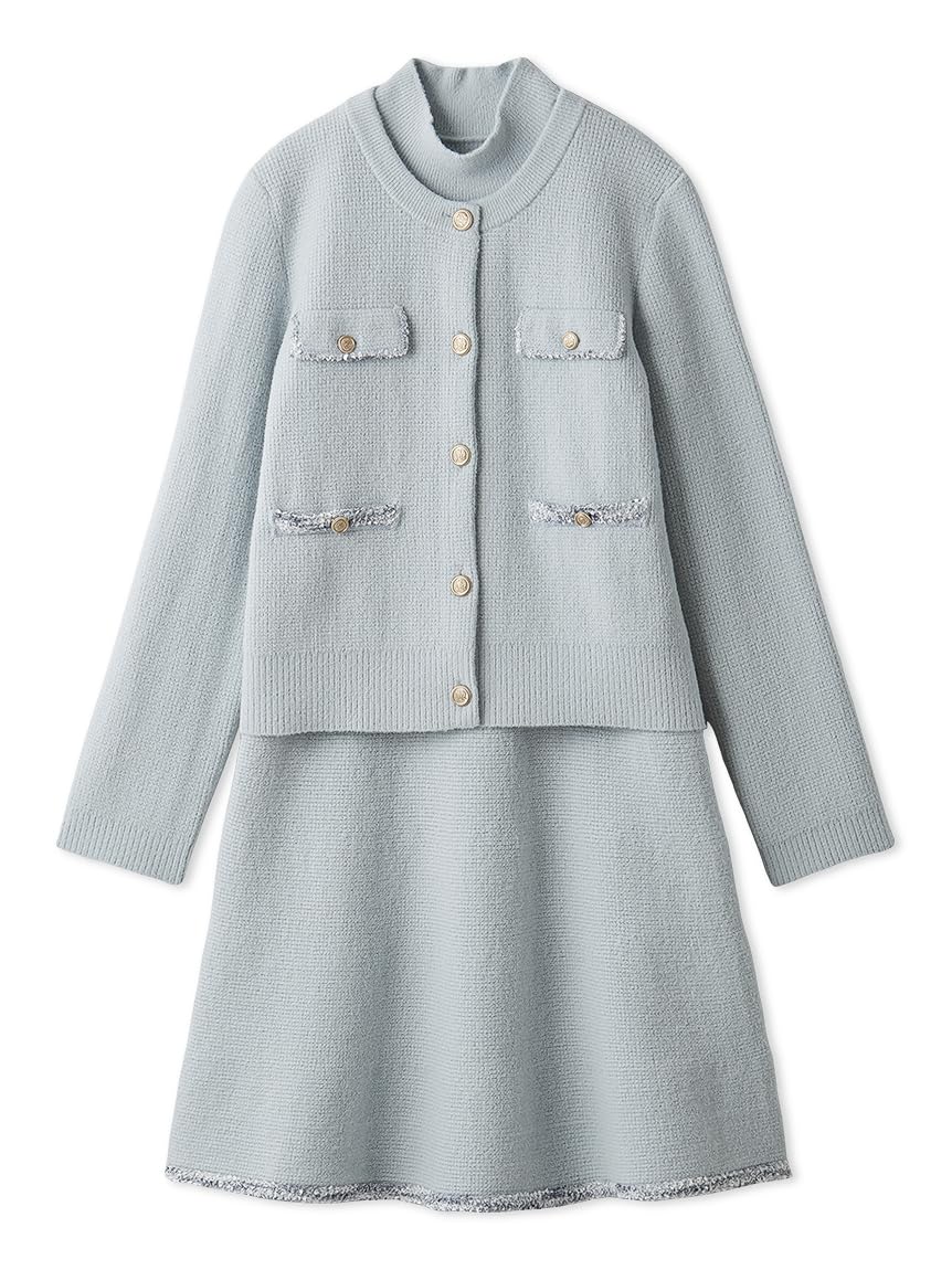 Amazon.co.jp: [セルフォード] トリムミニニットワンピースセット