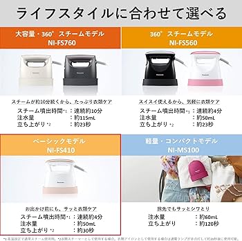 Amazon | パナソニック 衣類スチーマー スチームアイロン ベーシック