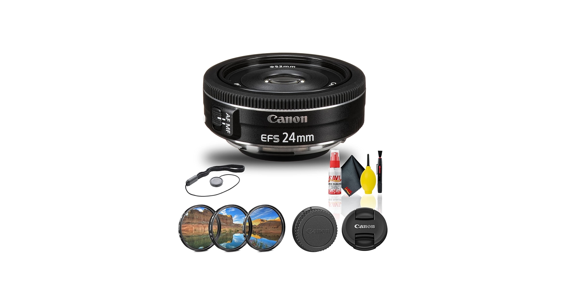 Amazon.com : Canon EF-S 24mm f/2.8 STM Lens (9522B002) + Filter