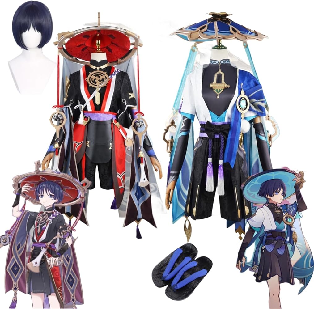 Amazon.co.jp: [HUNIY] 原神 国崩 放浪者 スカラマシュ 散兵 コスプレ