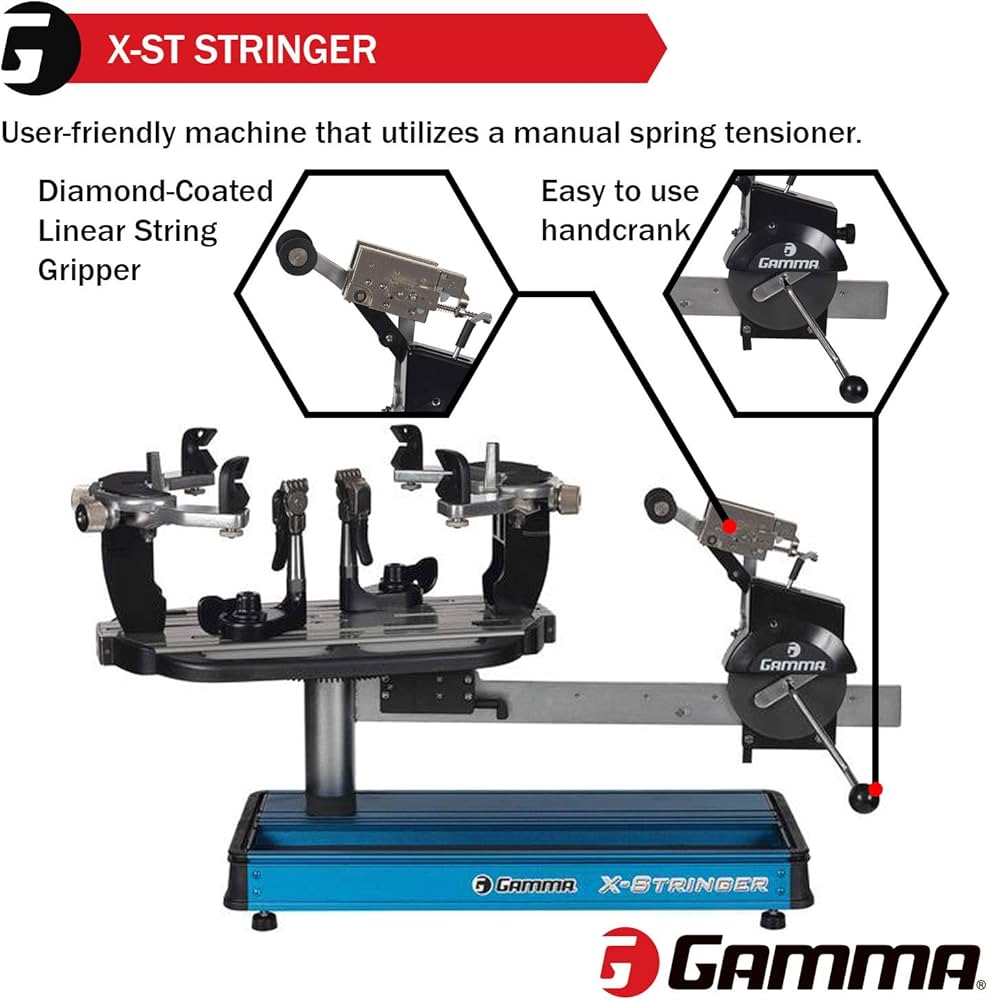 Gamma X-Stringer Raquete de tênis Máquina de cordão: Máquina de