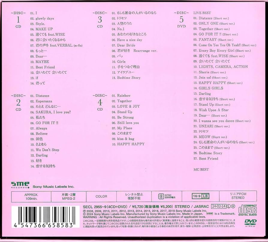 Amazon.co.jp: 西野カナ/ALL TIME BEST ~Love Collection 15th