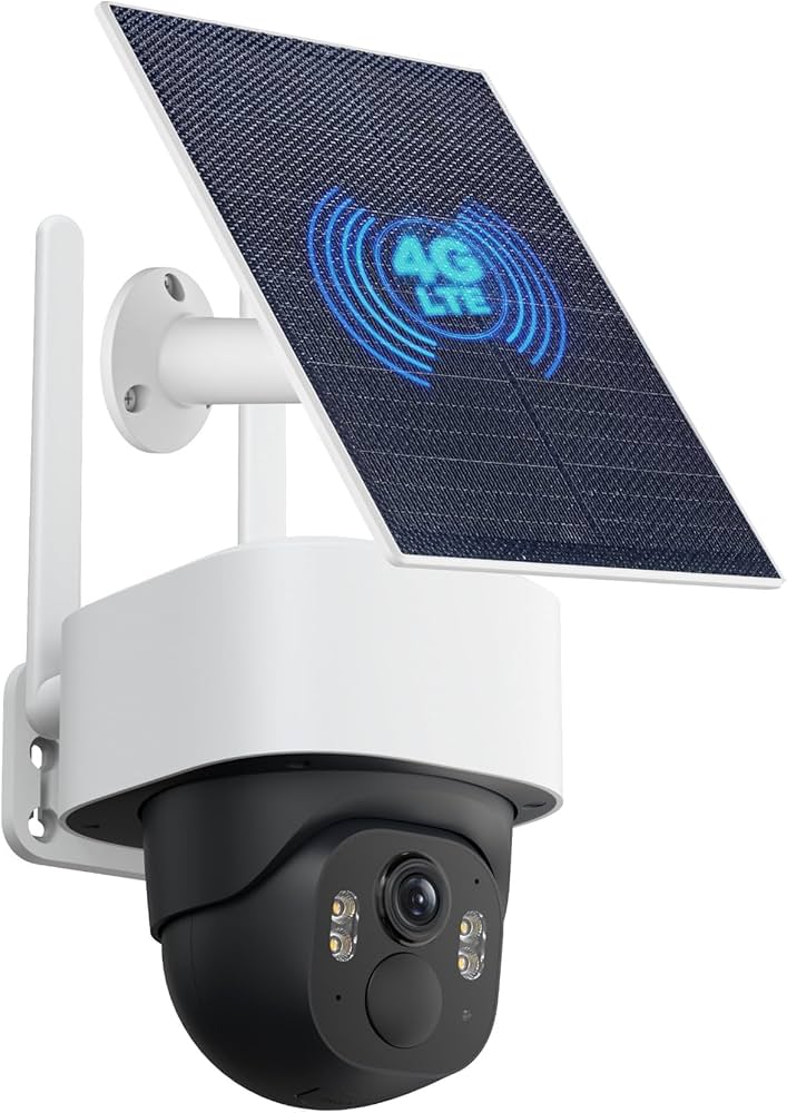 Amazon.com: 4G LTE Cellular Solar Security Camera Wireless Outdoor