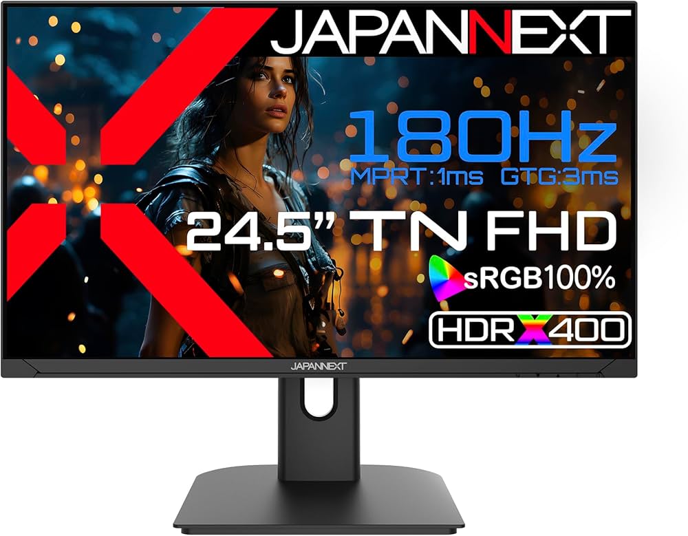 Amazon.co.jp: JAPANNEXT 24.5インチ ゲーミングモニター 180Hz 1ms