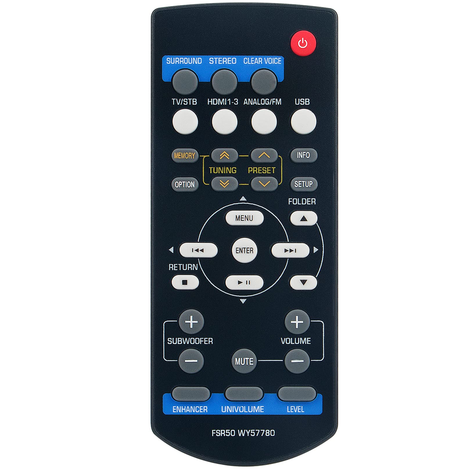 Amazon | FSR50 WY57780 交換用リモコン コマンダー ヤマハ