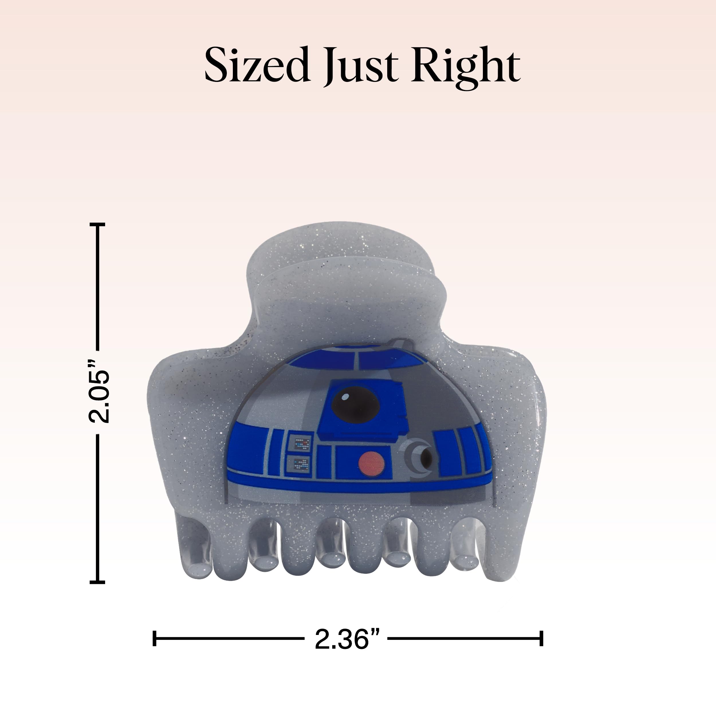 Amazon.com: Kitsch x Star Wars R2-D2 Glitter Medium Hair Clip for