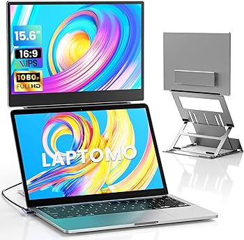 Amazon.co.jp: Laptomo Z1 デュアルモニター 15.6インチ モバイル