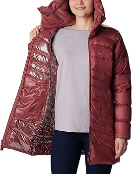 Amazon.com: Columbia Women's Autumn Park Down Mid Jacket, Beetroot