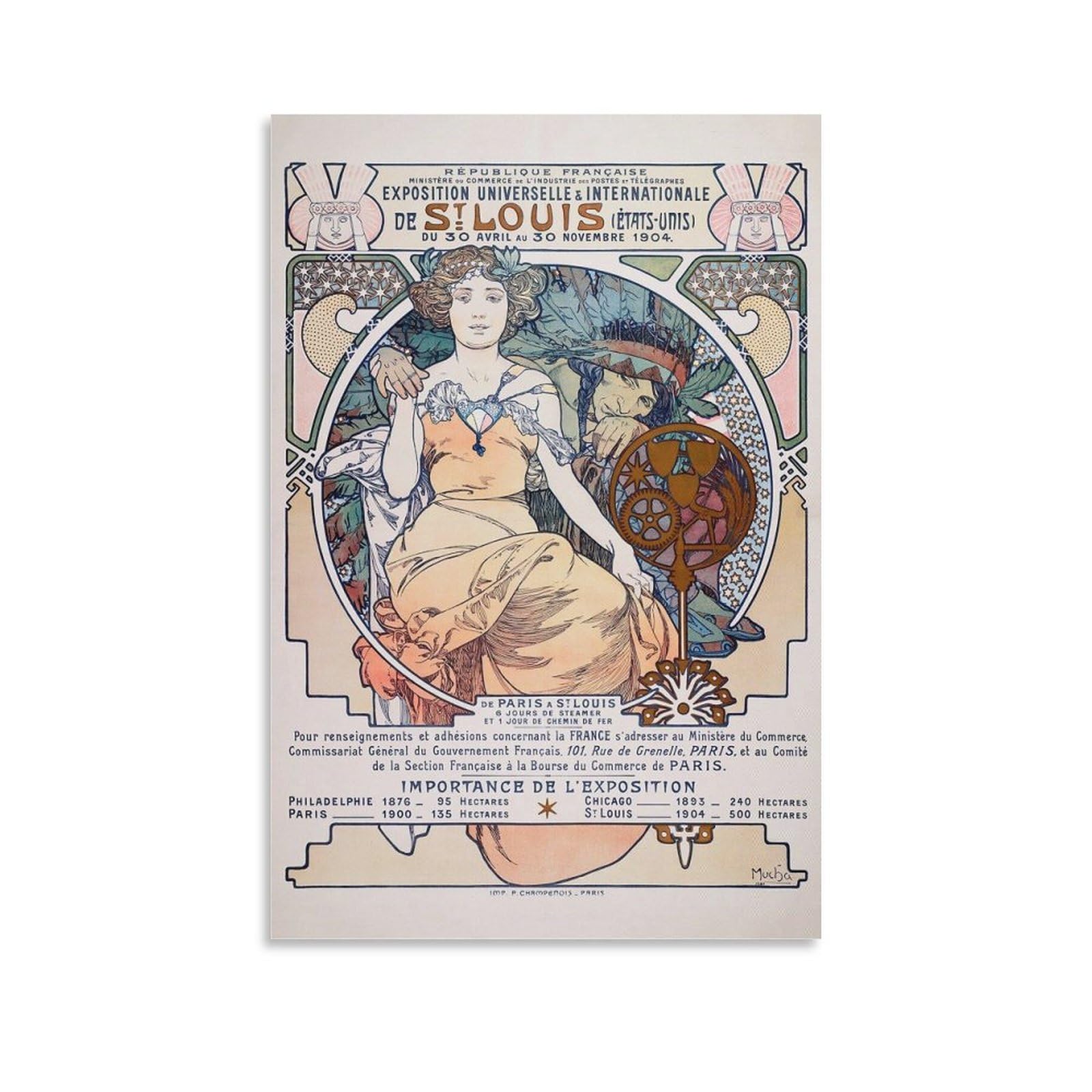 Amazon.co.jp: イラストレーター、画家ポスターAlphonse Mucha