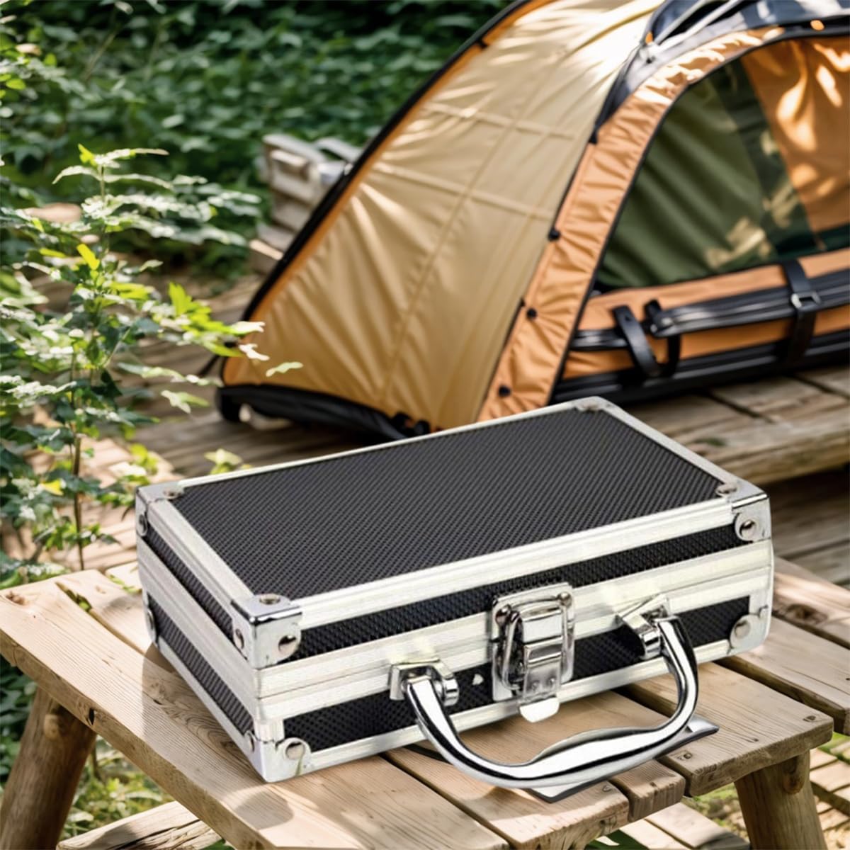 Amazon.co.jp: Yavoluy アタッシュケース アルミ 小型 スポンジ