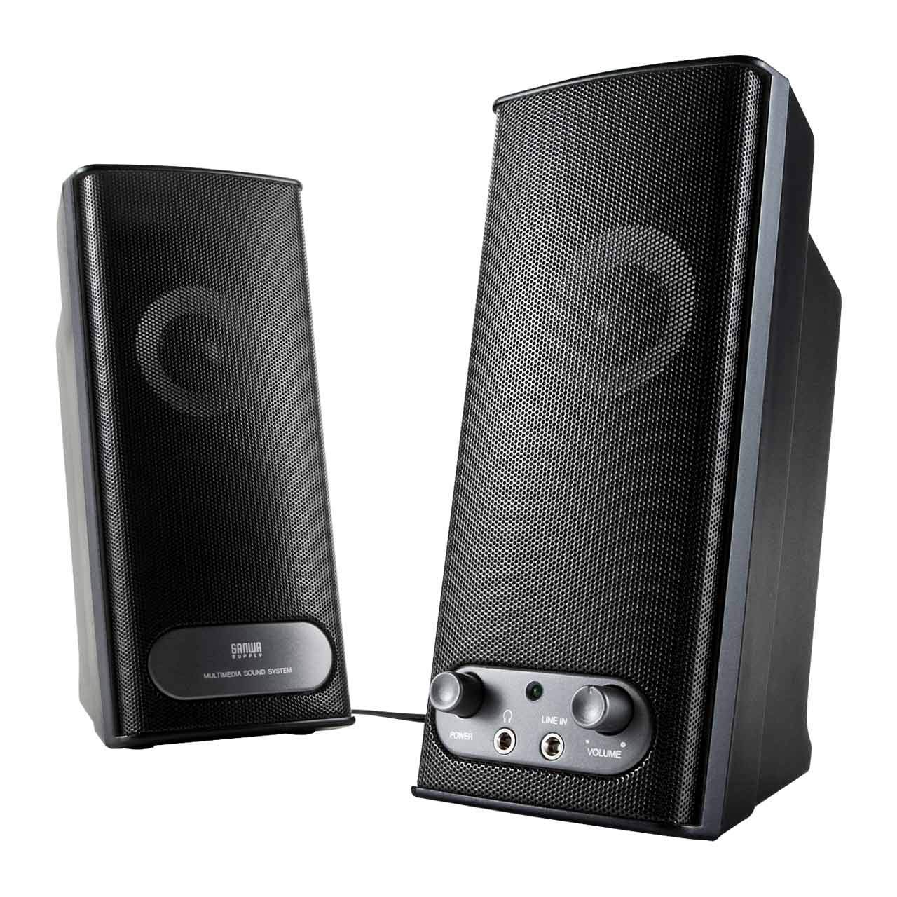 Amazon.co.jp: サンワダイレクト PCスピーカー 有線 3.5mm 10W テレビ