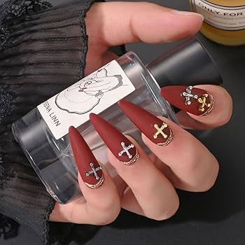 Amazon.co.jp: ネイルパーツ 十字架 100個セット パンク クロス X形 3D