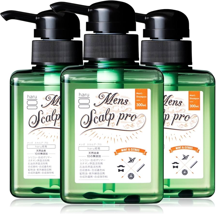 Amazon | haru(ハル) メンズスカルプ・プロ 300ml（約3ヶ月分） 3個