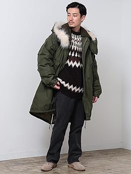 Amazon | [ビームス] コート 中綿 M-65タイプ モッズコート メンズ