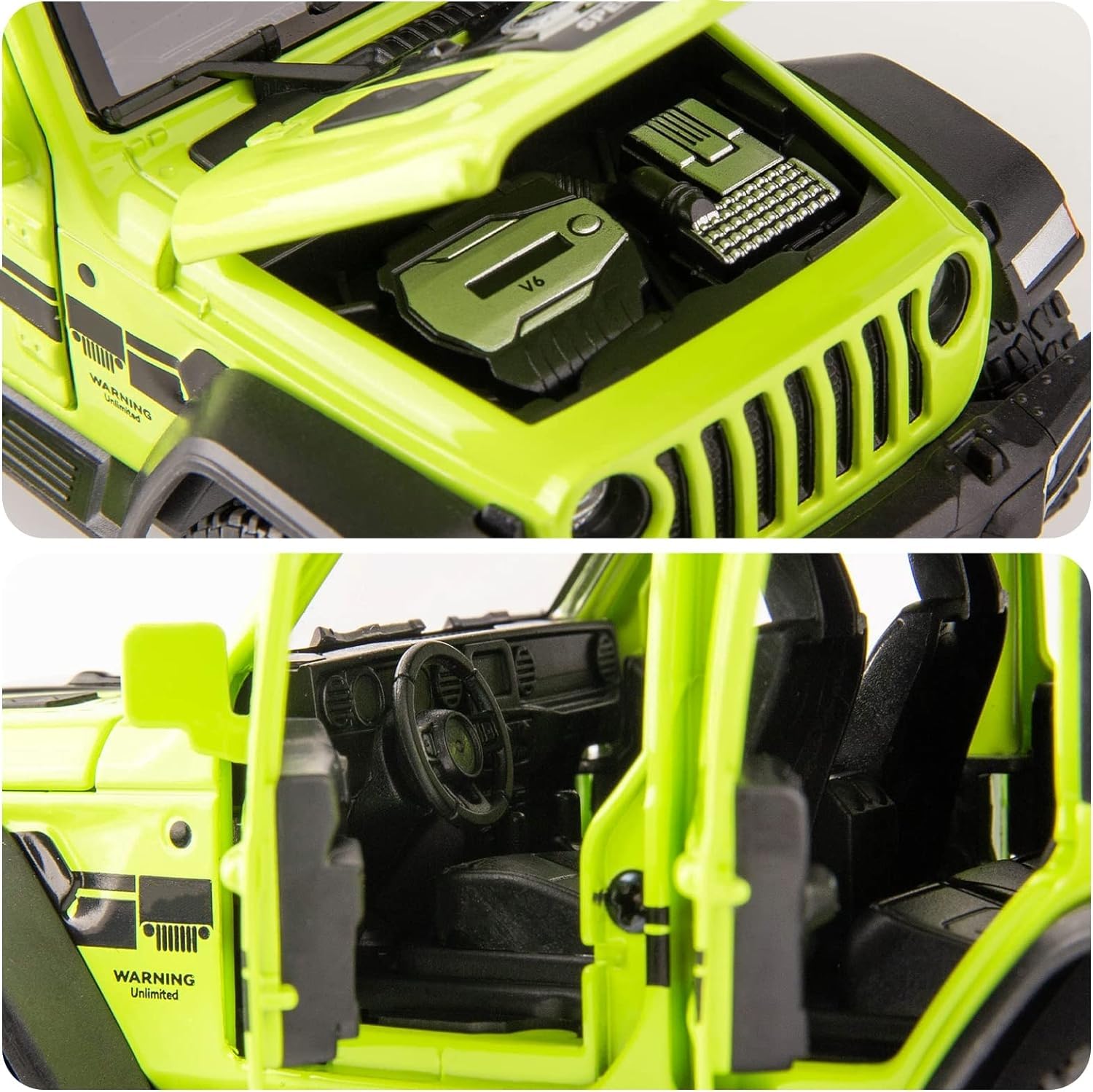 Amazon.com: WAKAKAC Compatible for 1/32 Wrangler Alloy Diecast