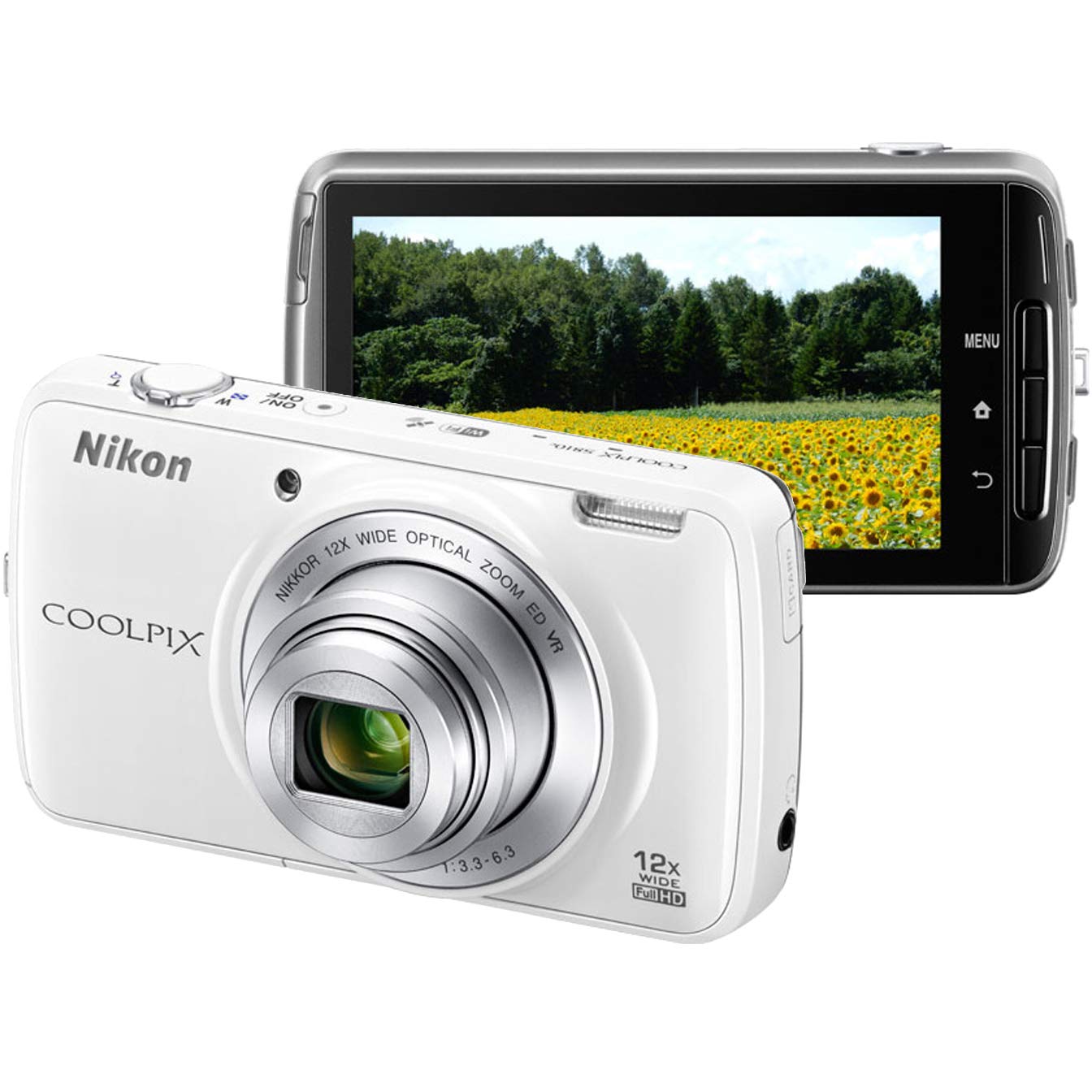 Amazon.com : Nikon COOLPIX S810c Digital Camera (White) : Electronics