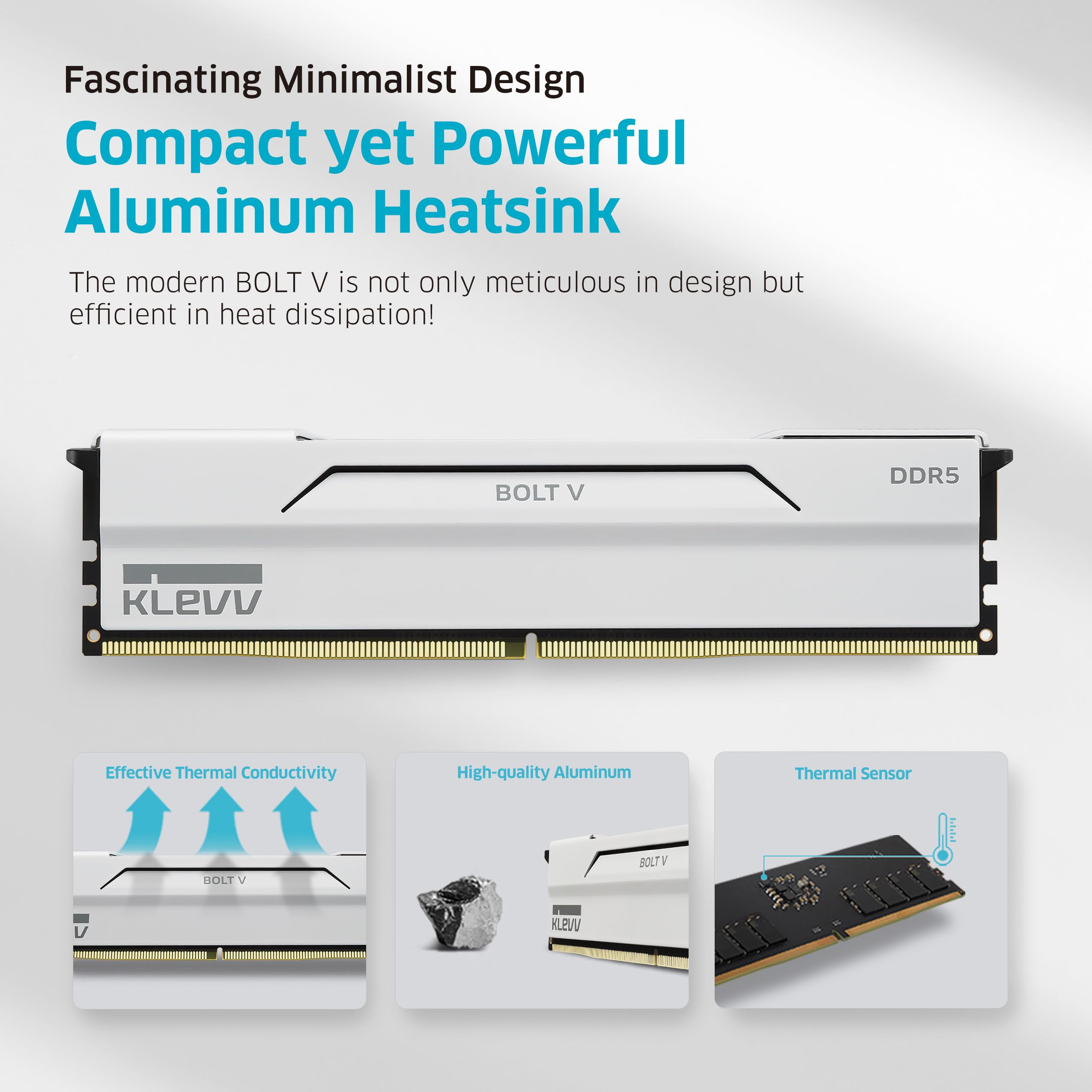 KLEVV Bolt V DDR5 32GB (2x16GB) 6400MHz CL32 SK Hynix A-Die 1.35V