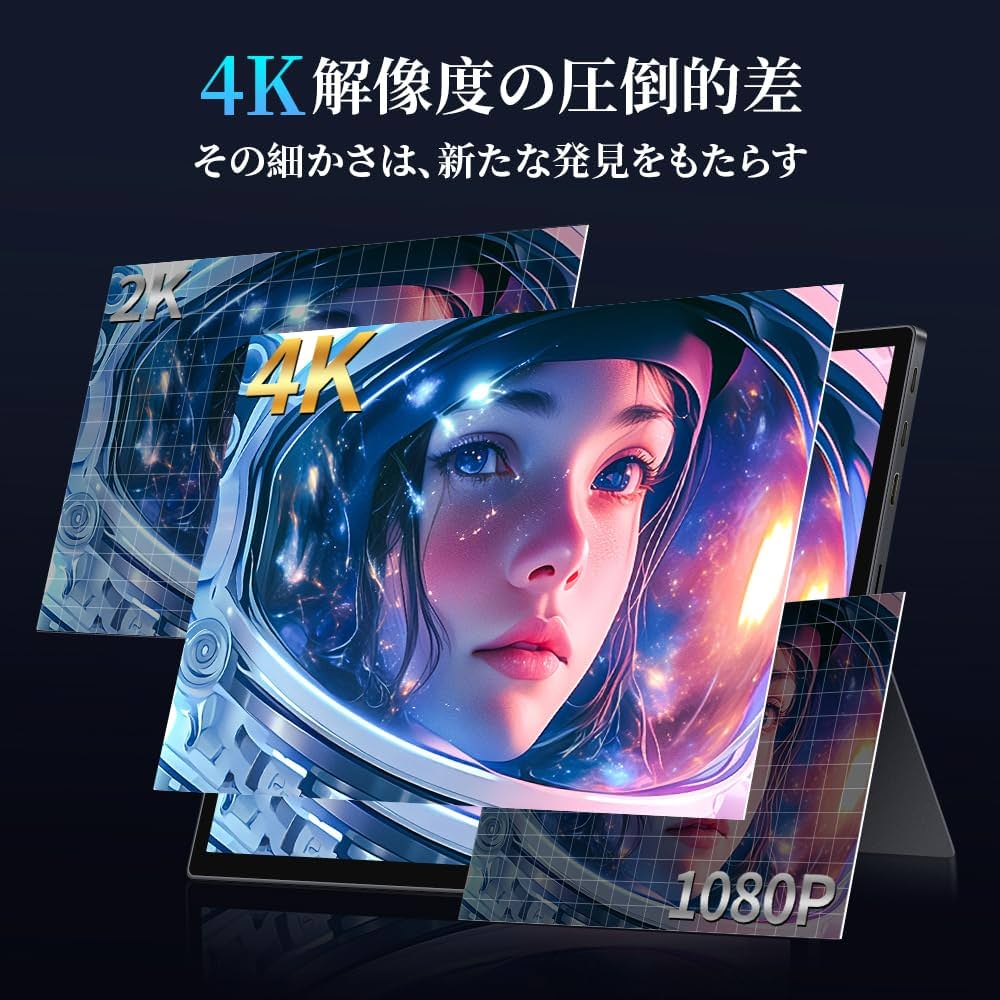 Amazon.co.jp: HAILESI モバイルモニター 15インチ 4K 3240*2160