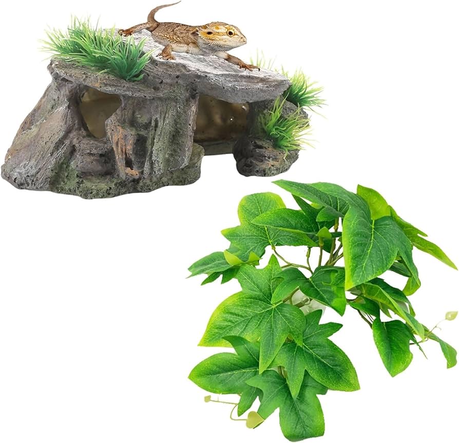 Amazon | Archnote 爬虫類 シェルター レオパ カナヘビ トカゲ 亀 浮島