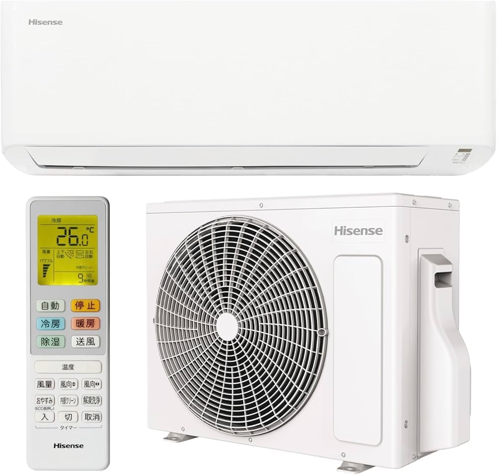 Amazon.co.jp: ハイセンス エアコン 10畳 2.8kW どっちも解凍洗浄 内部