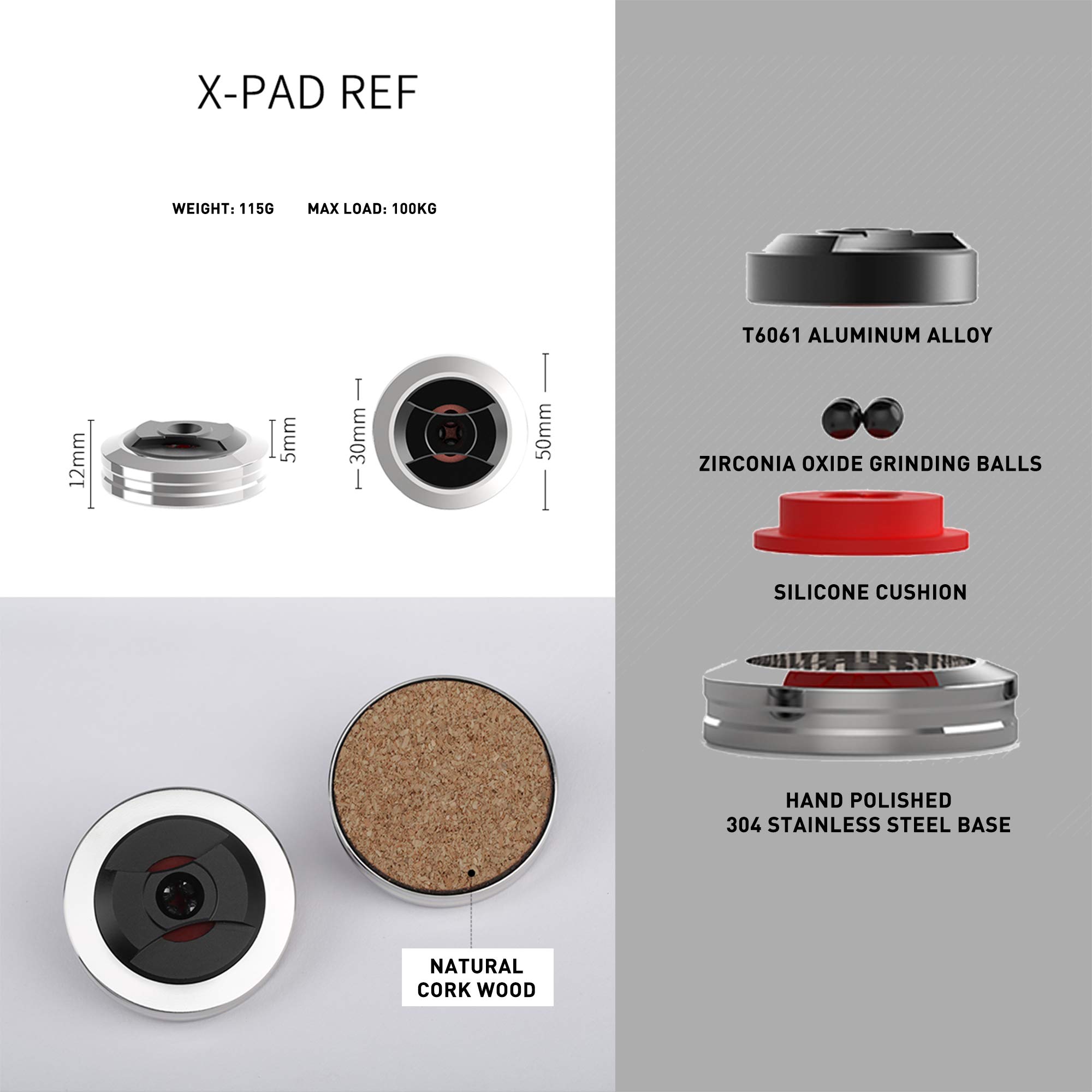 Amazon.com: AUDIO BASTION X-PAD REF 3 Layers Aluminum Speaker