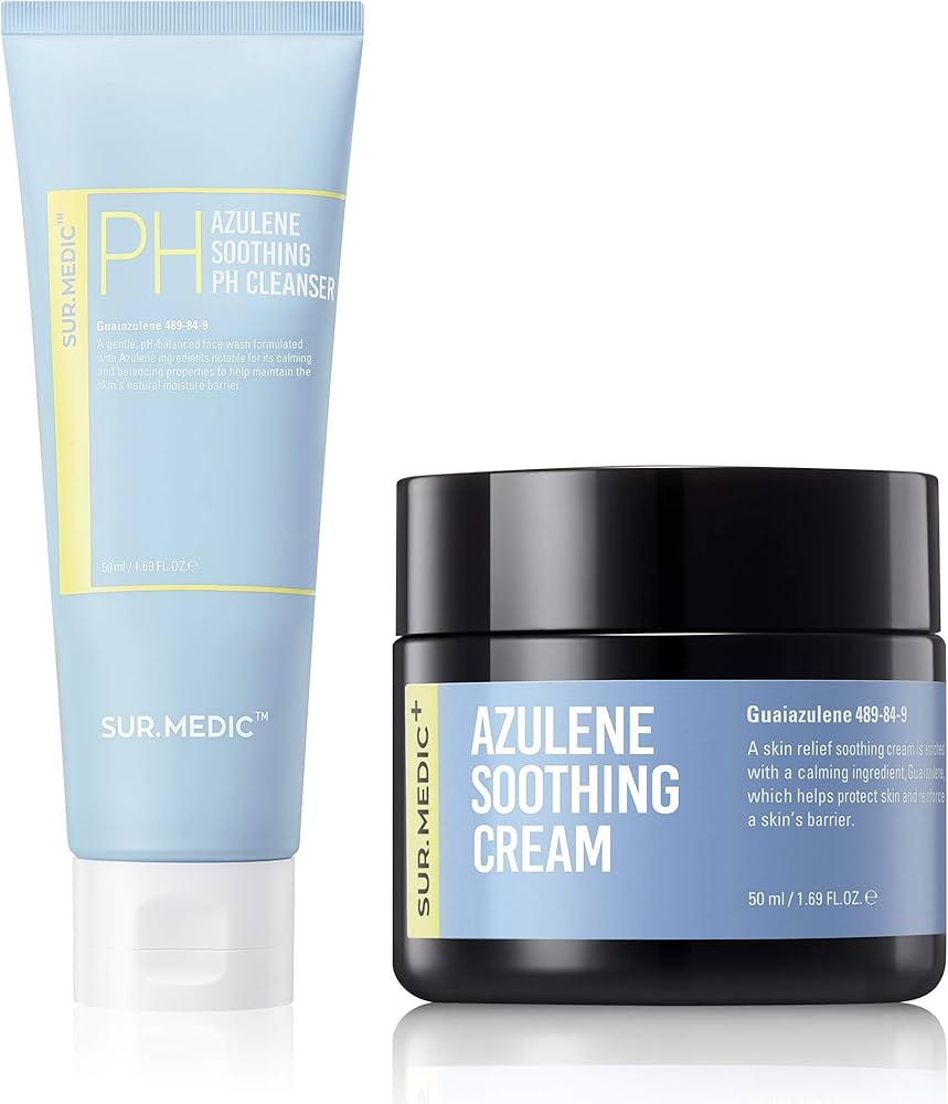 Amazon.com: SUR.MEDIC+ Azulene Soothing Korean Skincare set: PH