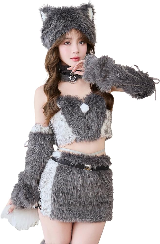 Amazon.co.jp: [Malymoon] コスプレ アニマル ウルフ オオカミ