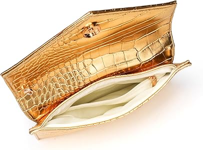 CuteClear Small Envelope Clutch Purse for Women Vegan Leather