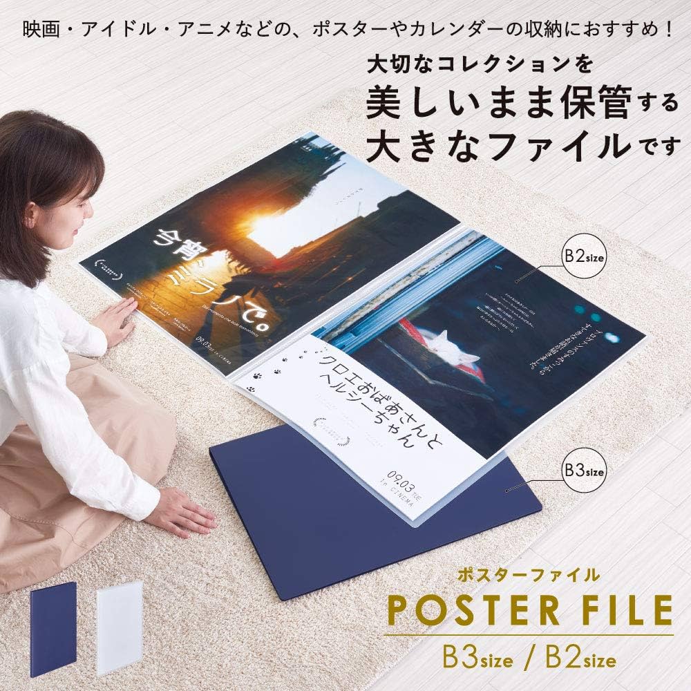 Amazon.co.jp: キングジム クリアファイル ポスターファイル 10