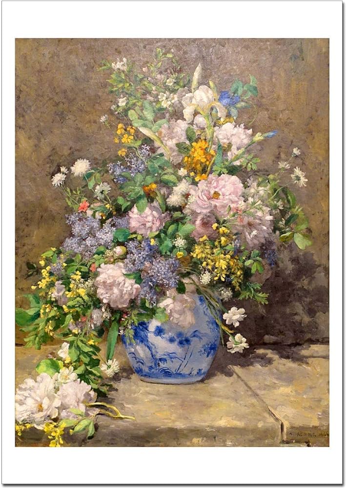 Amazon.co.jp: 世界の名画 ルノワール 春の花束（春のブーケ