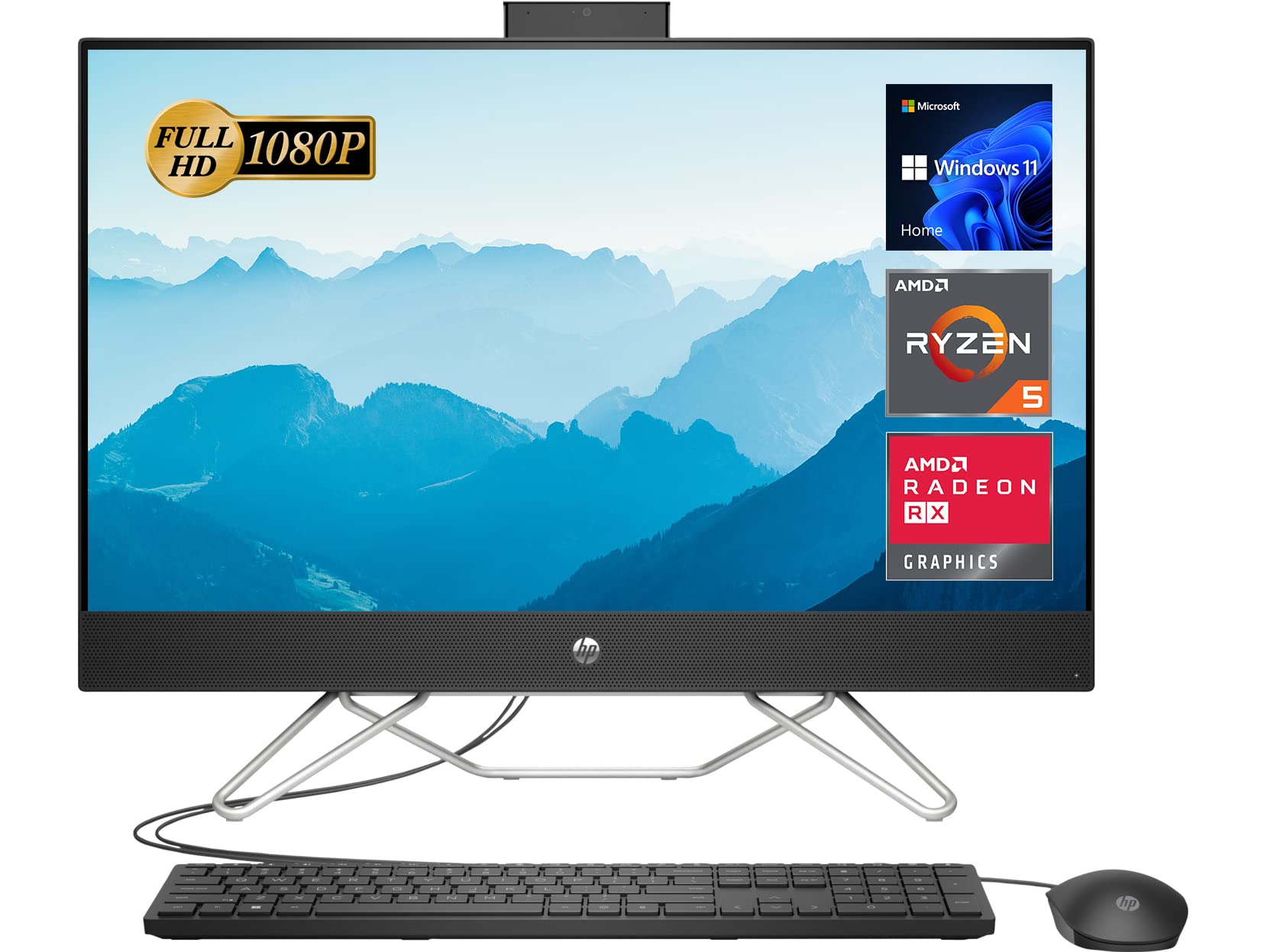Amazon.com: HP 2022 All-in-One Desktop Computer, 27'' Full HD