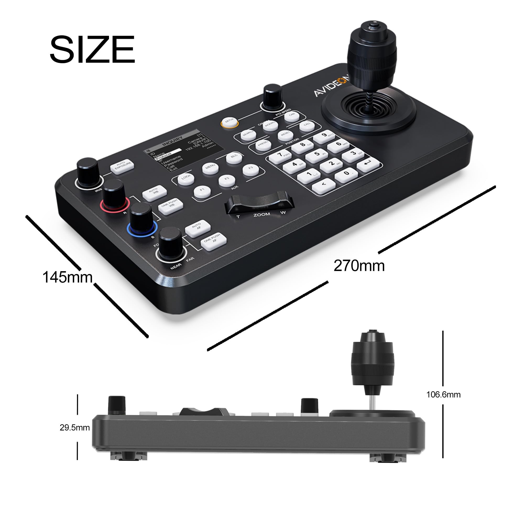 Amazon.com : AVIDEONE PTZ Camera Controller with 4D Joystick