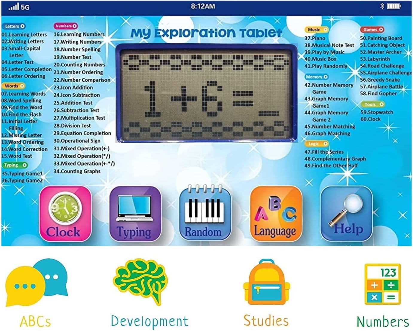 Amazon.com: Tech Kidz My Exploration Toy Tablet Educational