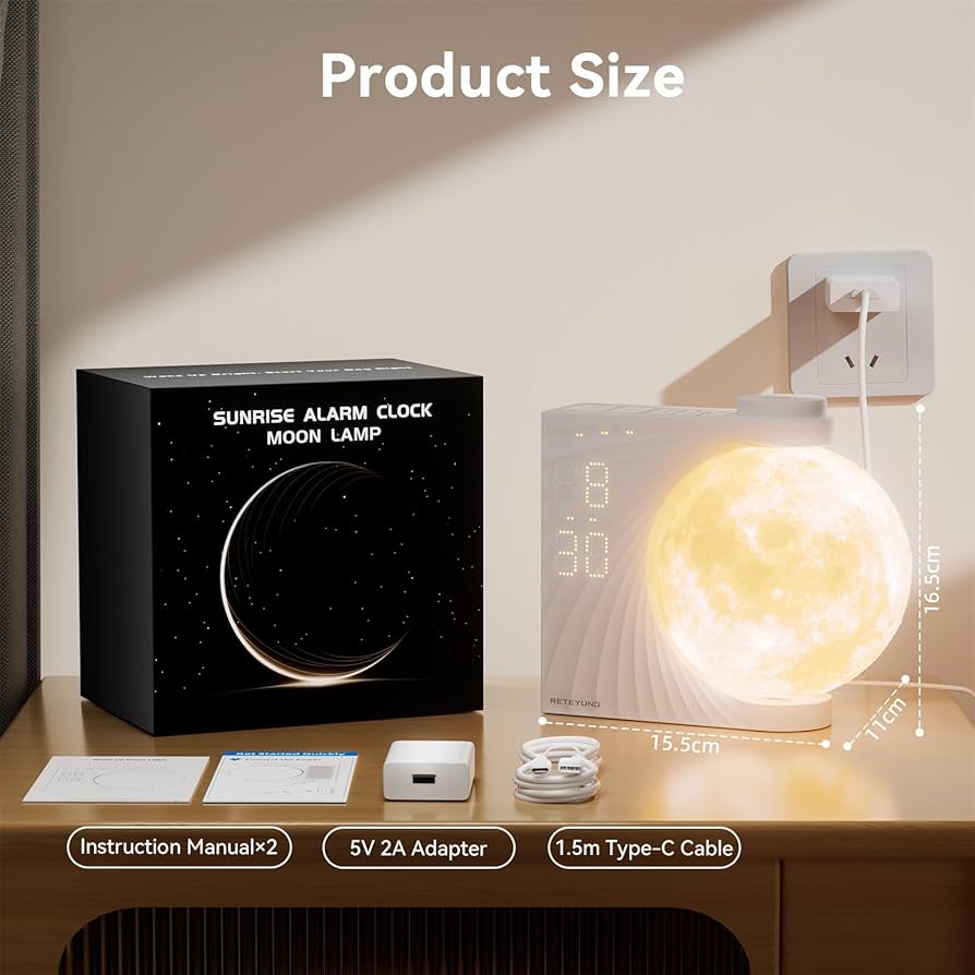 Amazon.com: Sunrise Alarm Clocks for Heavy Sleepers,Night Lamp