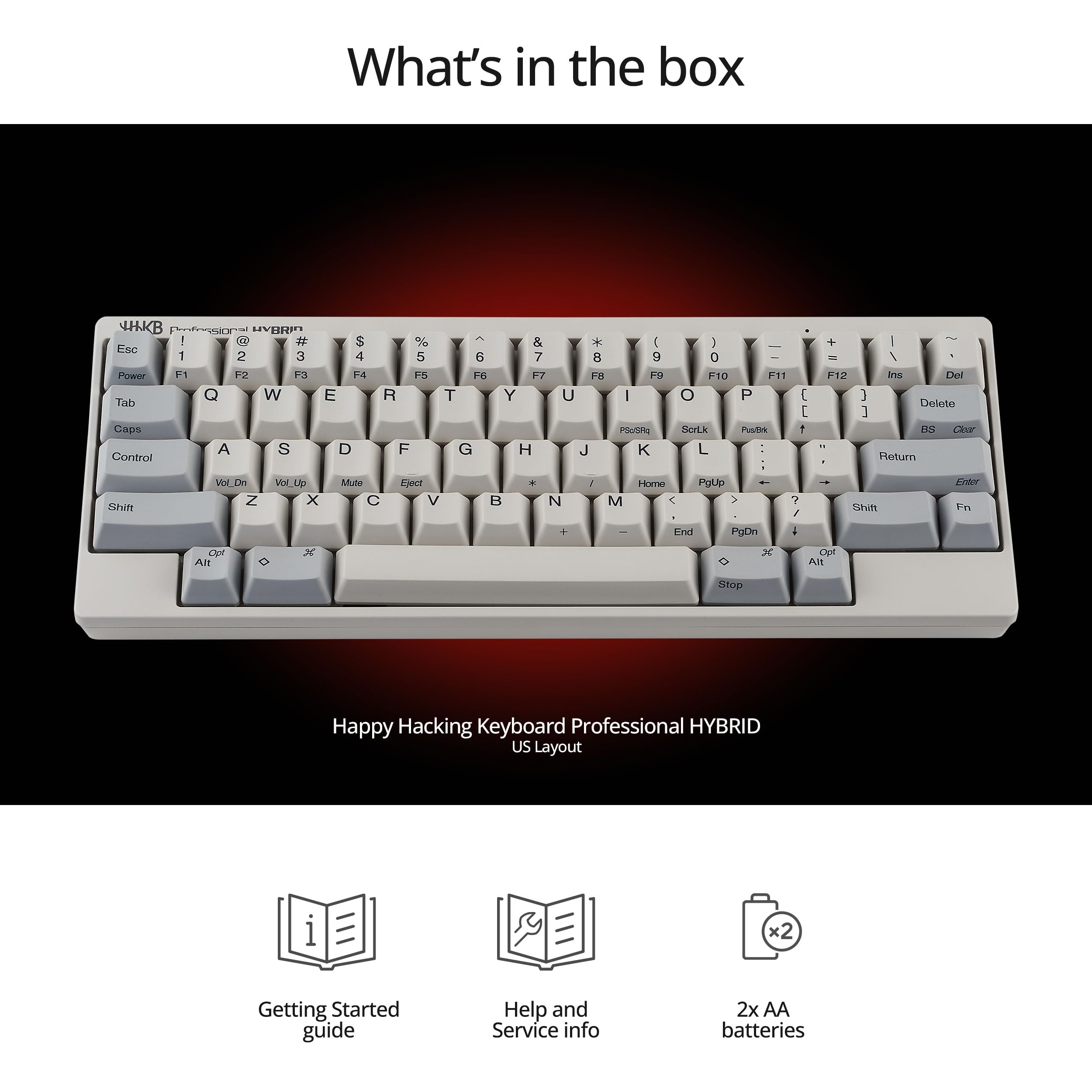 HHKB - Happy Hacking Keyboard Professional Hybrid (Wireless