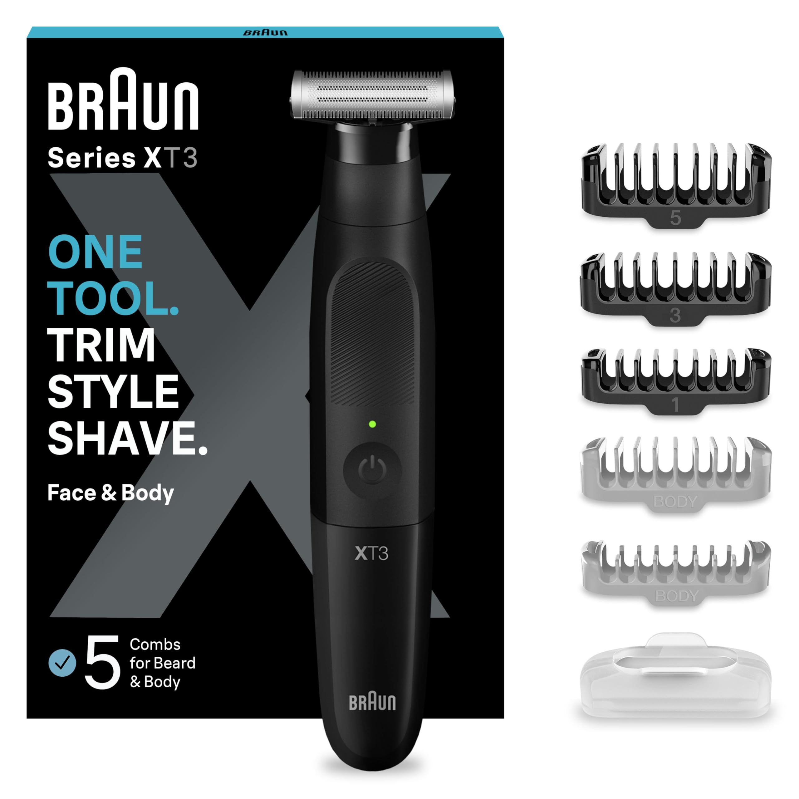 Braun Series XT3 One Blade Hybrid Beard & Stubble Trimmer