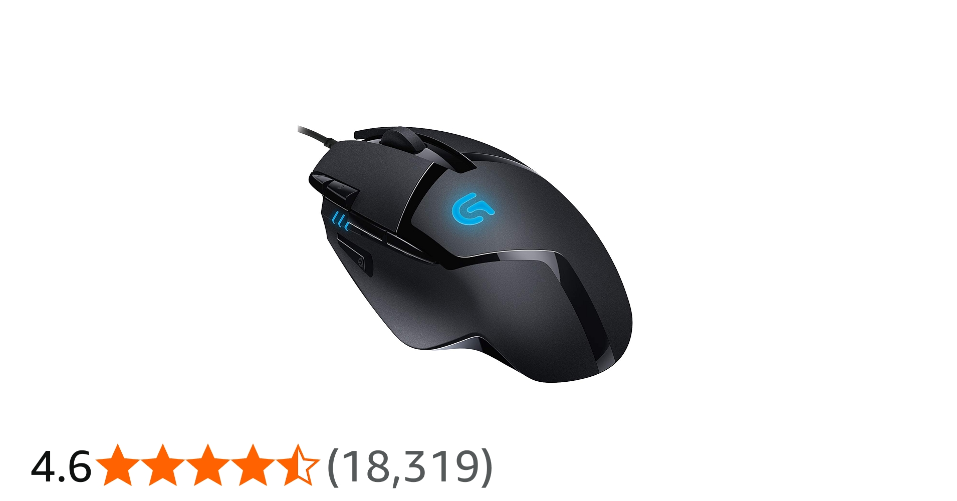 Logitech G402 Hyperion Fury Wired Gaming Mouse, 4,000 DPI