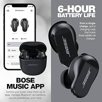 Bose QuietComfort Earbuds II Bundle with Protective Silicone