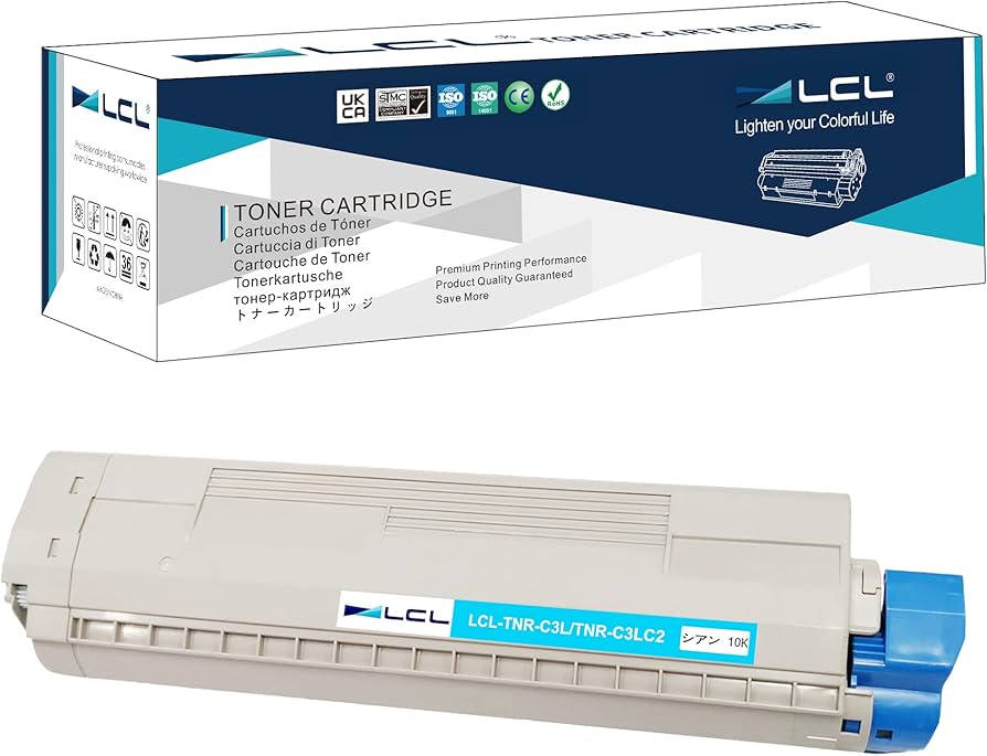 Amazon.co.jp: LCL OKI用 TNR-C3L TNR-C3LC2 （1パック シアン） 再生