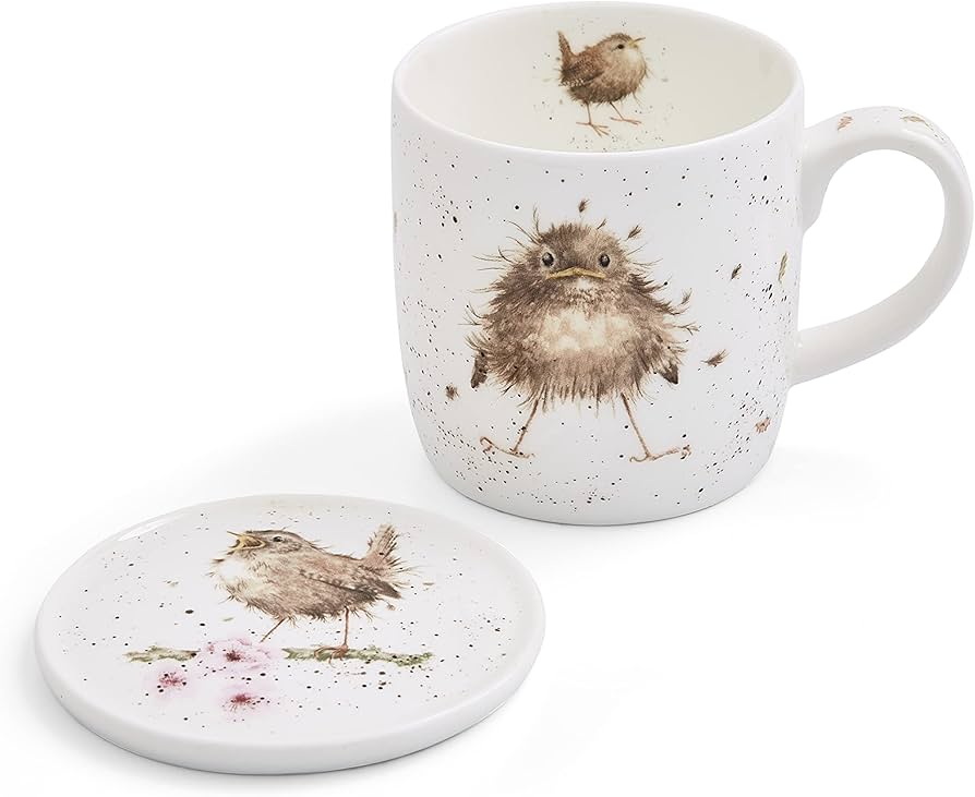 Amazon.com | Royal Worcester Wrendale Designs Flying the Nest Mug