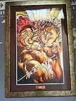 刃牙 高級複製原画 板垣恵介先生直筆サイン&拇印入り 未開封品 刃牙