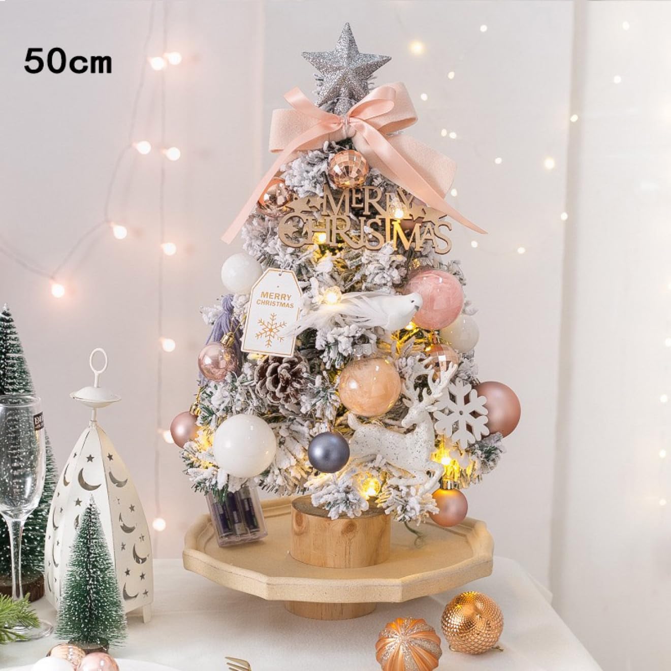 Amazon.co.jp: HGJH ミニ クリスマスツリー 卓上置物 テーブル 北欧