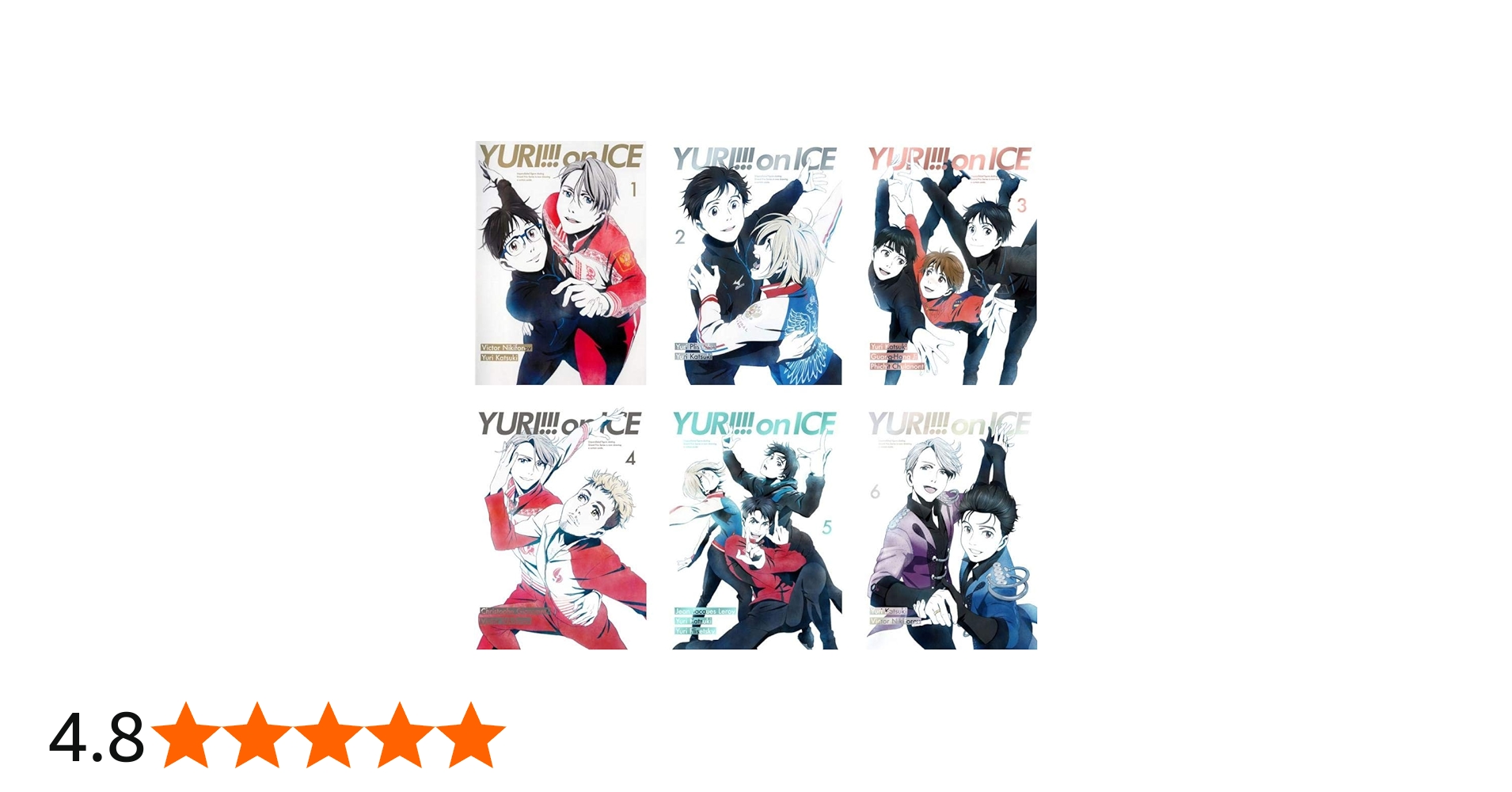 Amazon.co.jp: ユーリ!!! on ICE [レンタル落ち] 全6巻セット