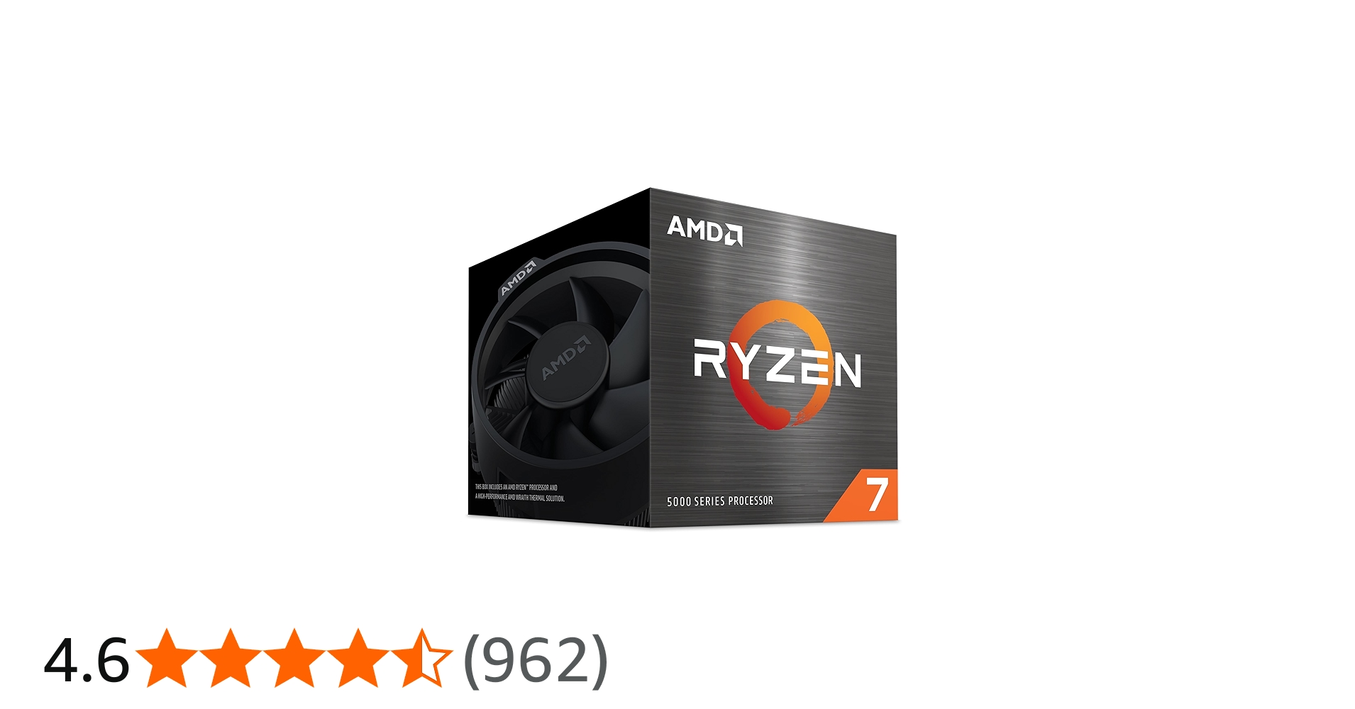 Amazon | AMD Ryzen 7 5700 with Wraith Spire Cooler AM4 3.7GHz 8