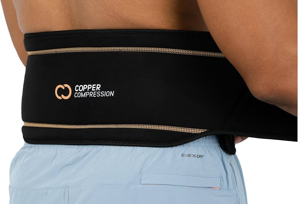 Amazon.com: Copper Compression Back Brace. Copper Infused Lumbar
